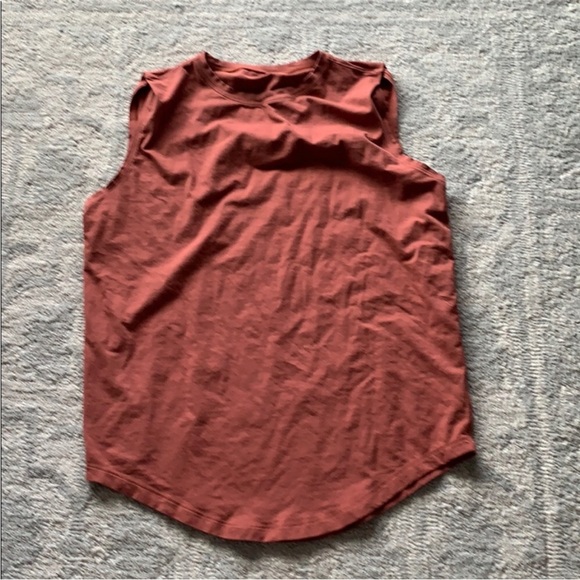 Lululemon Muscle Tank Top Burnt Rust Orange 6 - Picture 1 of 1